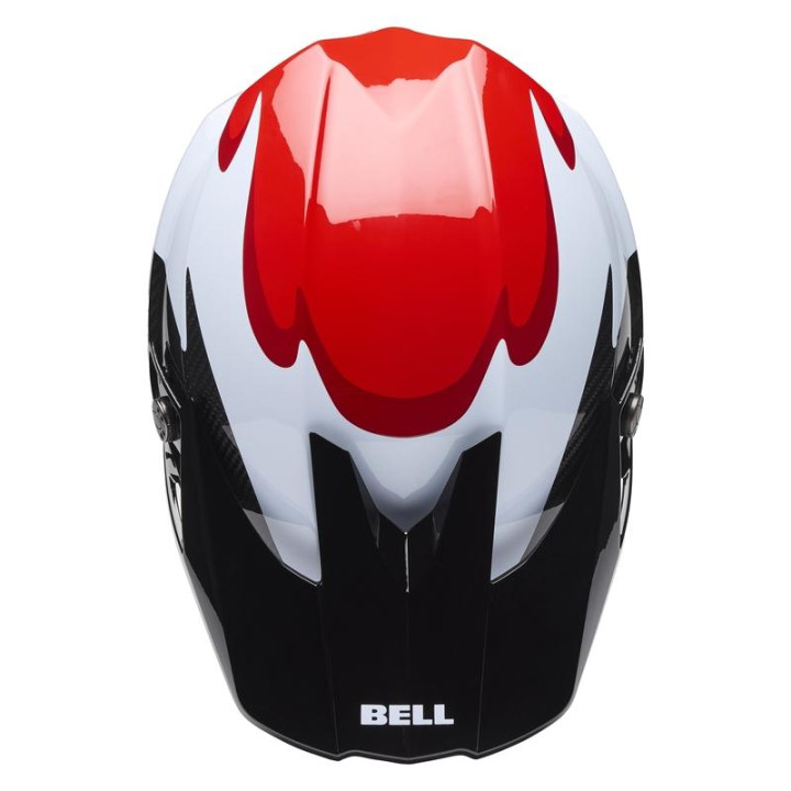 Casque Bell Moto-10 Spherical - Fluid Black/Red | Oxmoto