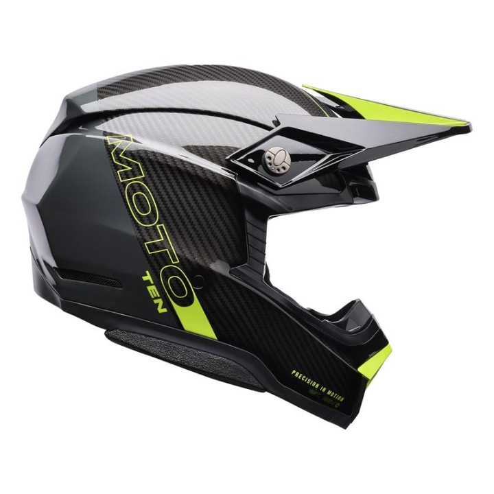 Casque Bell Moto-10 Spherical - Strike Yellow/Grey | Oxmoto