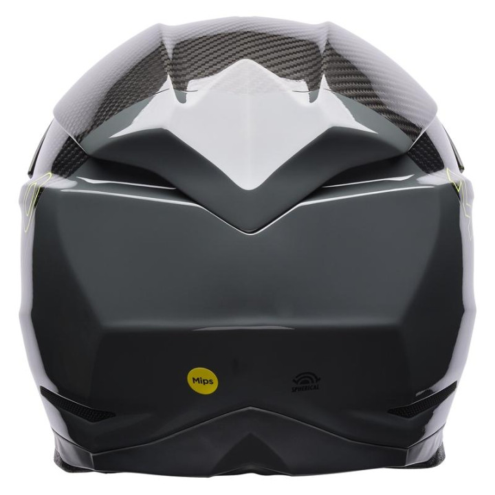Casque Bell Moto-10 Spherical - Strike Yellow/Grey | Oxmoto