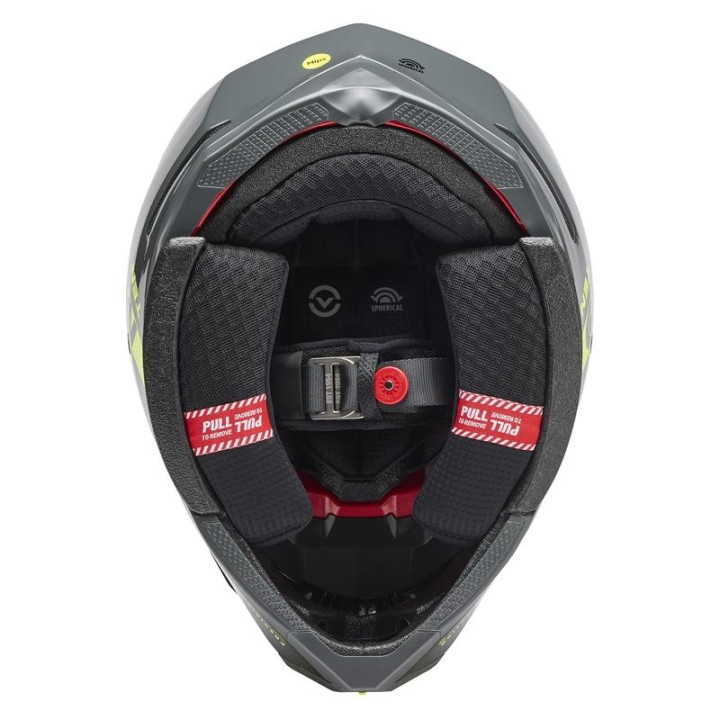 Casque Bell Moto-10 Spherical - Strike Yellow/Grey | Oxmoto