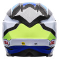 Casque Bell Moto-10 Spherical - Grid White/Blue | Oxmoto