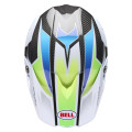 Casque Bell Moto-10 Spherical - Grid White/Blue | Oxmoto