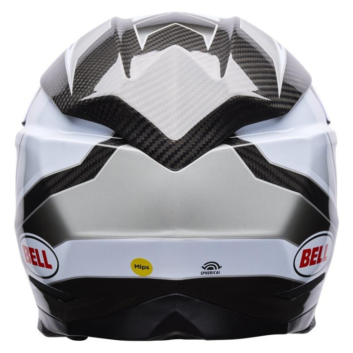 Casque Bell Moto-10 Spherical - Grid White/Black/Grey