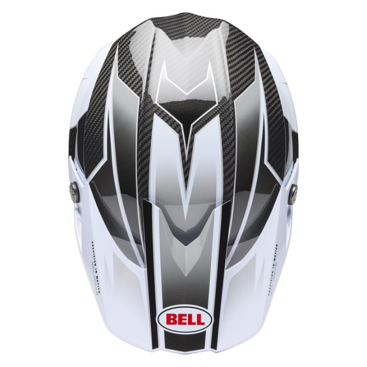 Casque Bell Moto-10 Spherical - Grid White/Black/Grey