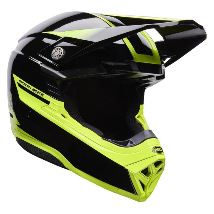 Casque Bell Moto-10 Mips - Fade Black Yellow | Oxmoto