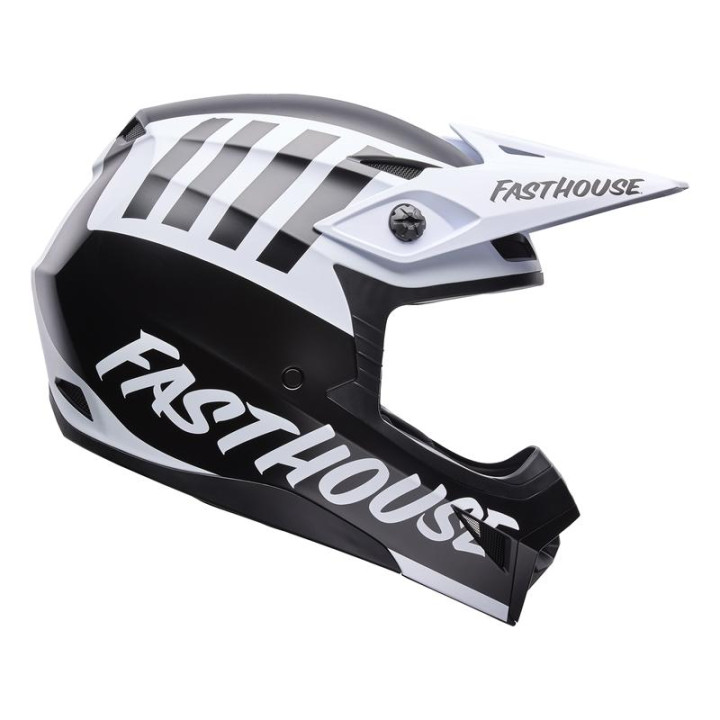 Casque Bell mx-10 mips fasthouse noir/blanc | Oxmoto