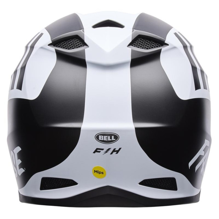 Casque Bell mx-10 mips fasthouse noir/blanc | Oxmoto