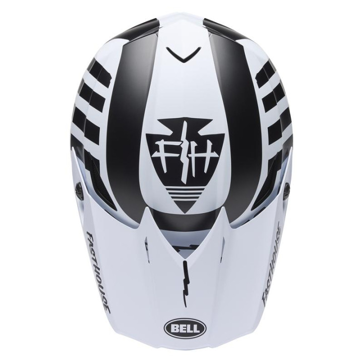 Casque Bell mx-10 mips fasthouse noir/blanc | Oxmoto