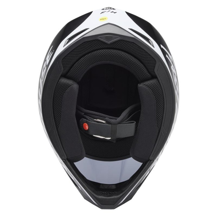 Casque Bell mx-10 mips fasthouse noir/blanc | Oxmoto