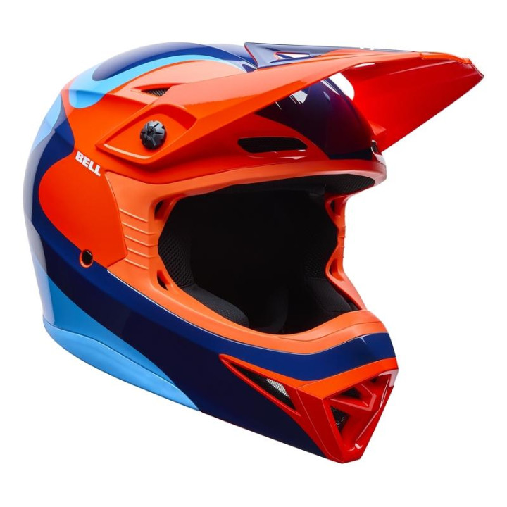 Casque Bell mx-10 mips wave orange/bleu | Oxmoto