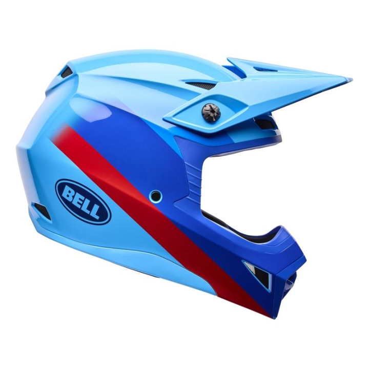 Casque Bell MX-10 Mips - Aviator Blue/Red | Oxmoto