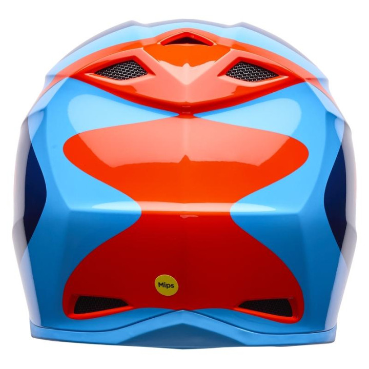 Casque Bell mx-10 mips wave orange/bleu | Oxmoto