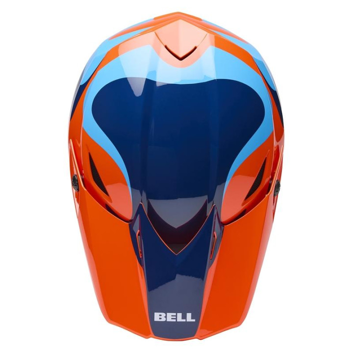 Casque Bell mx-10 mips wave orange/bleu | Oxmoto