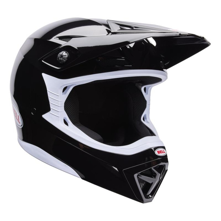 Casque Bell mx-10 mips solid noir brillant | Oxmoto