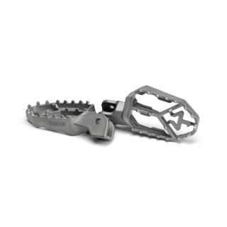 Repose-pieds Akrapovic titane bmw gs | Oxmoto