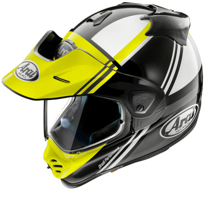 Casque Arai TOUR-X5 Cosmic - jaune fluo | Oxmoto