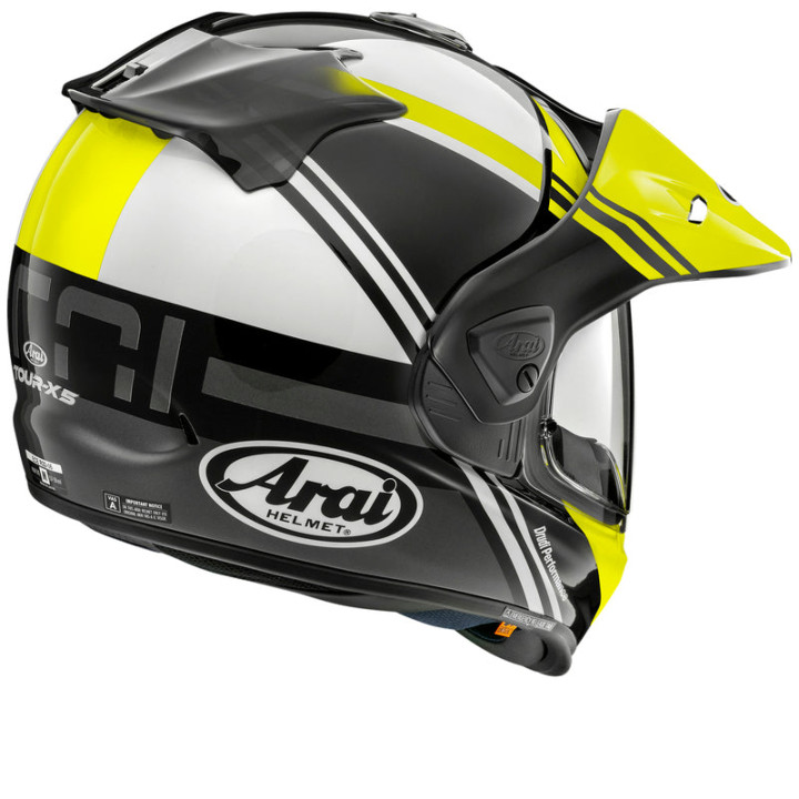 Casque Arai TOUR-X5 Cosmic - jaune fluo | Oxmoto
