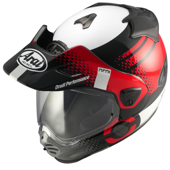 Casque Arai TOUR-X5 Print - rouge | Oxmoto