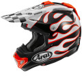 Casque Arai MX-V EVO - Flame White | Oxmoto