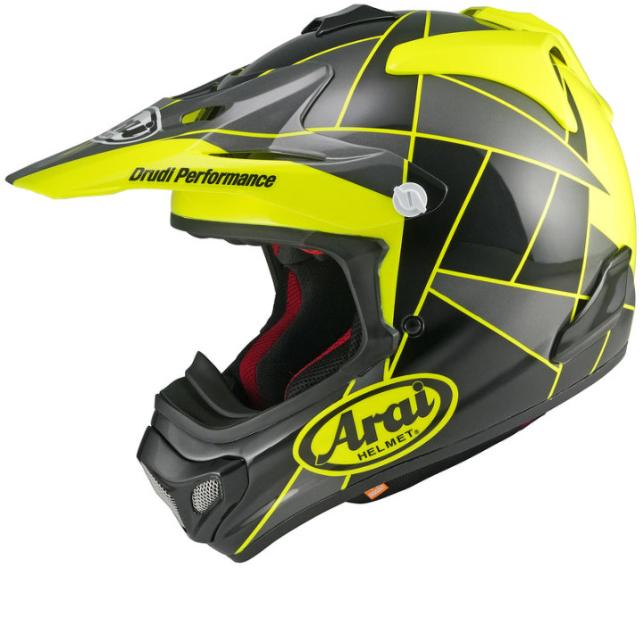 Casque Arai MX-V EVO Peak - Jaune | Oxmoto