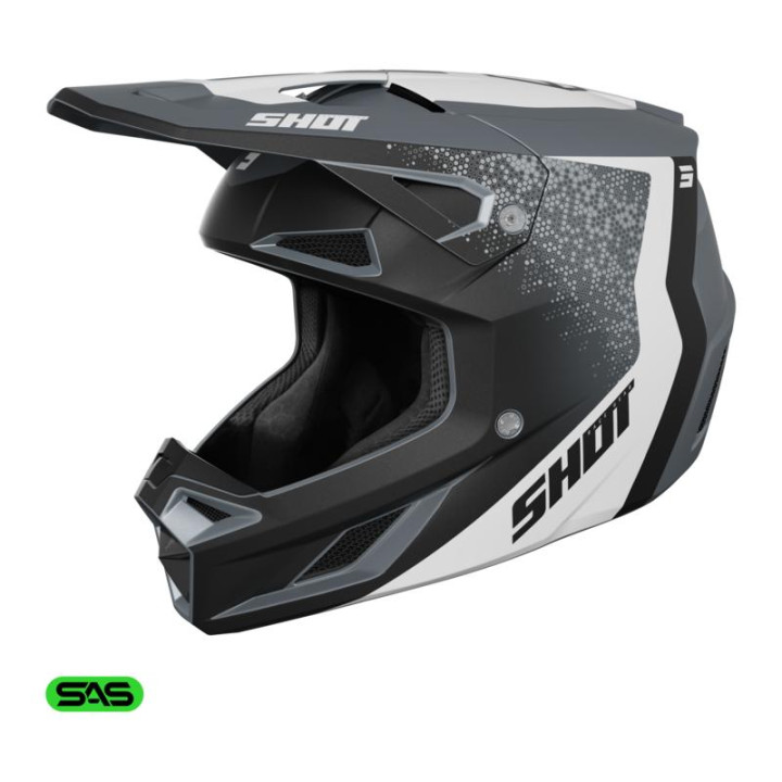 Casque SHOT speed hybrid gris 2026 | Oxmoto