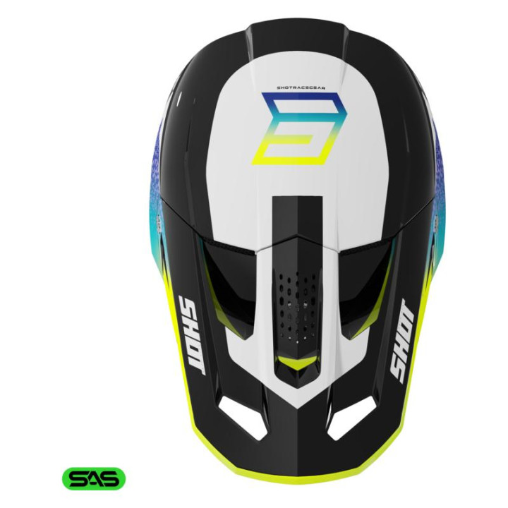 Casque SHOT speed hybrid jaune fluo 2026 | Oxmoto