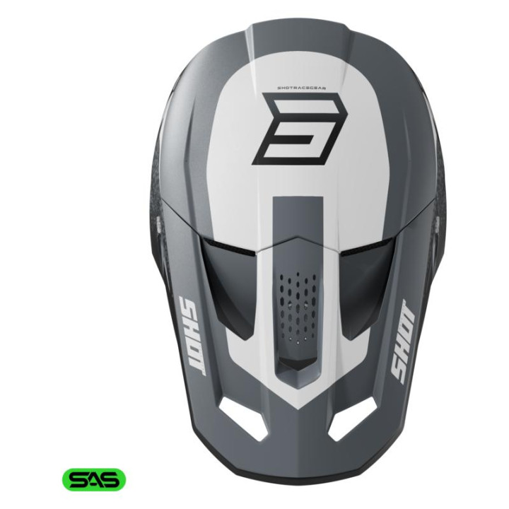 Casque SHOT speed hybrid gris 2026 | Oxmoto
