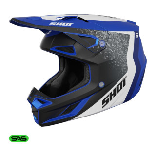 Casque SHOT speed hybrid bleu 2026 | Oxmoto