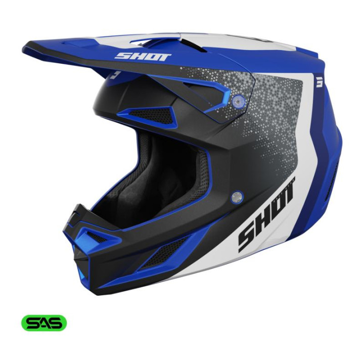 Casque SHOT speed hybrid bleu 2026 | Oxmoto