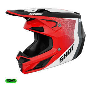 Casque SHOT speed hybrid rouge 2026 | Oxmoto