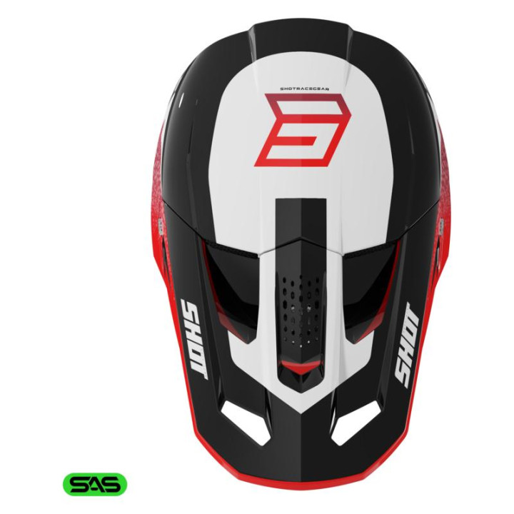 Casque SHOT speed hybrid rouge 2026 | Oxmoto