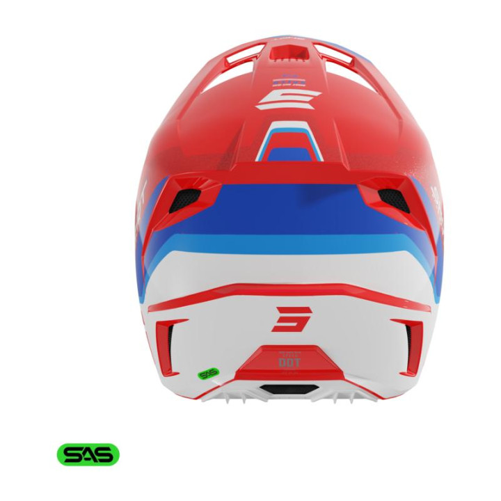 Casque SHOT speed atomic rouge 2026 | Oxmoto