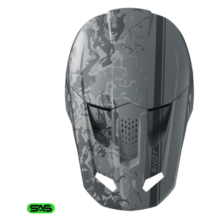 Casque SHOT speed battle gris mat 2026 | Oxmoto