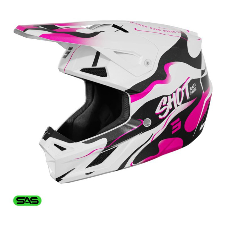 Casque SHOT speed beast rose 2026 | Oxmoto