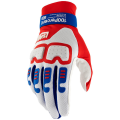 Gants 100% langdale rouge/blanc | Oxmoto