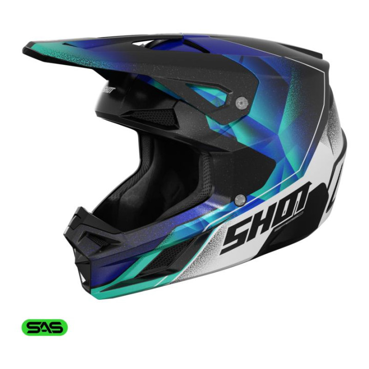 Casque SHOT speed olymp bleu 2026 | Oxmoto