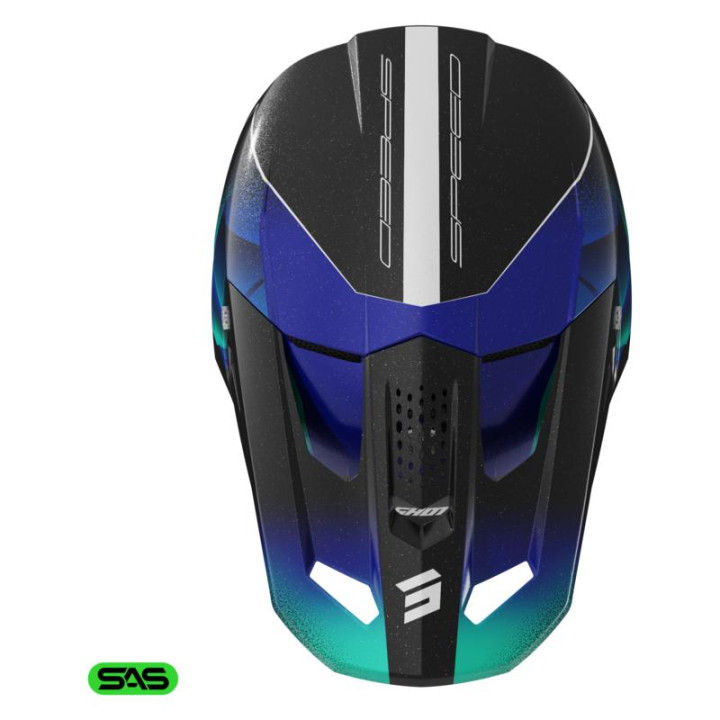 Casque SHOT speed olymp bleu 2026 | Oxmoto