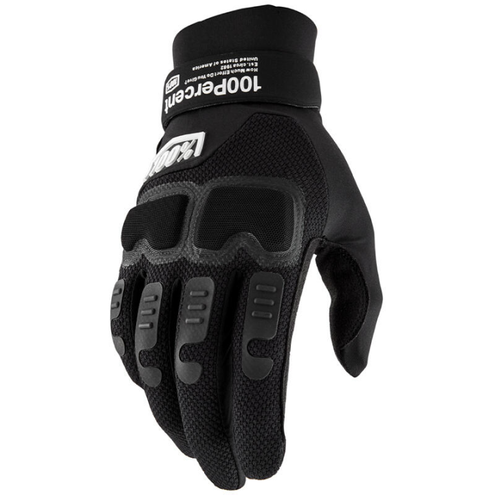 Gants 100% langdale noir | Oxmoto