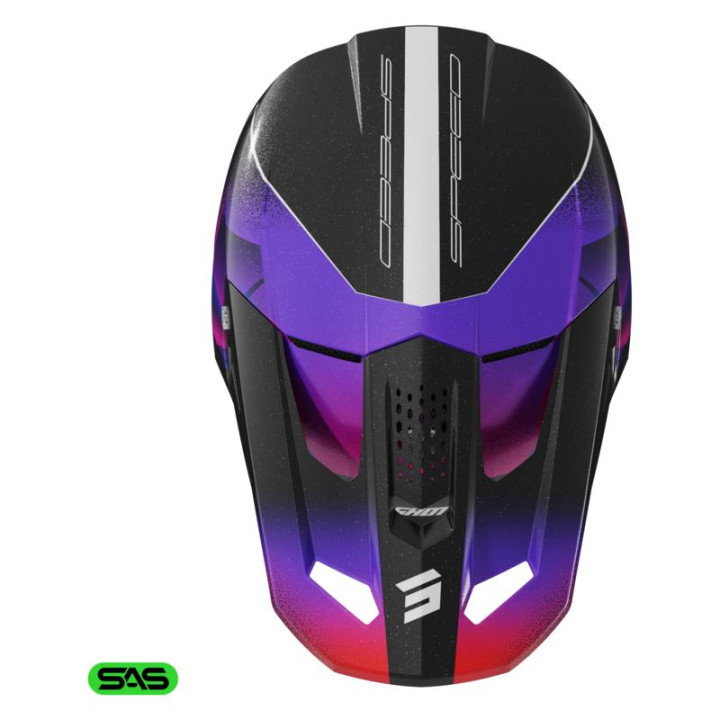 Casque SHOT speed olymp violet 2026 | Oxmoto