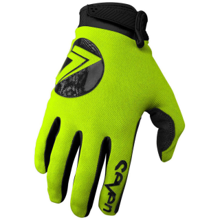 Gants Seven annex 7 dot jaune fluo | Oxmoto