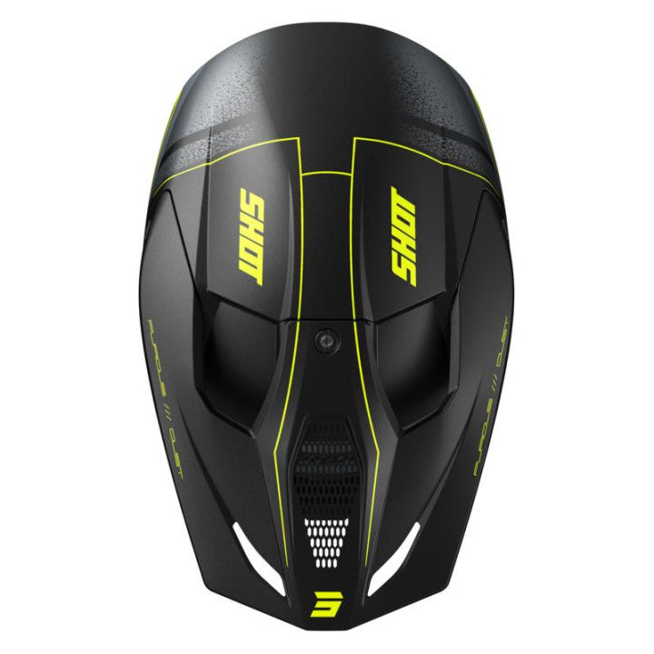 Casque SHOT furious dust jaune fluo 2026 | Oxmoto