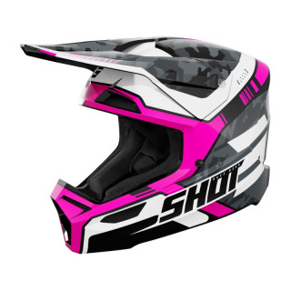 Casque SHOT furious flash rose 2026 | Oxmoto