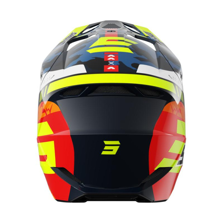 Casque SHOT furious flash bleu/jaune 2026 | Oxmoto