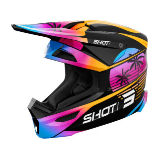 Casque SHOT furious miami orange 2026 | Oxmoto