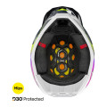 Casque SHOT lite racing bleu/jaune 2026 | Oxmoto