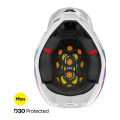 Casque SHOT lite racing blanc/rose 2026 | Oxmoto