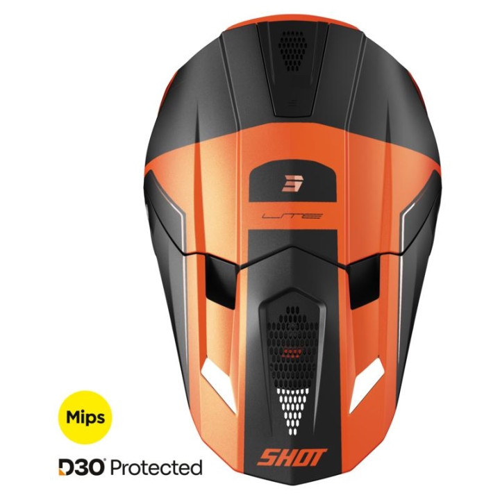 Casque SHOT lite s10 orange mat 2026 | Oxmoto