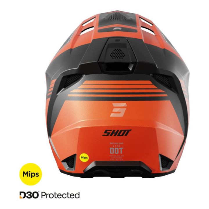 Casque SHOT lite s10 orange mat 2026 | Oxmoto