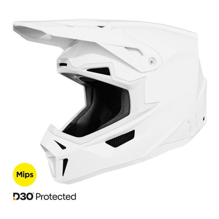 Casque SHOT lite solid blanc 2026 | Oxmoto