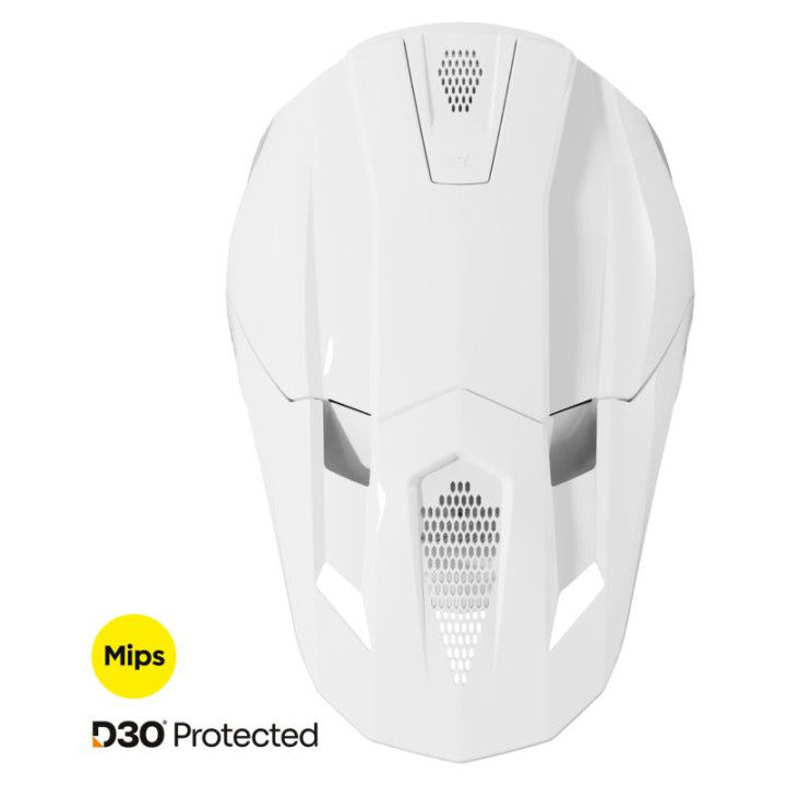 Casque SHOT lite solid blanc 2026 | Oxmoto